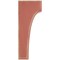 Ekena Millwork 5 1/4"W x 4"D x 10"H Clarksville Wood Vintage Decor Bracket, Salvage Red BKTWD05X04X10CVRD - alternate 3